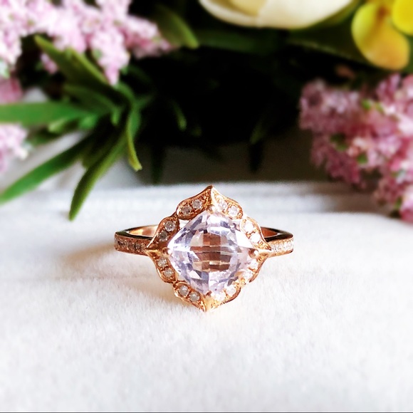 Jewelry - 14K RG Pink Morganite Engagement Ring